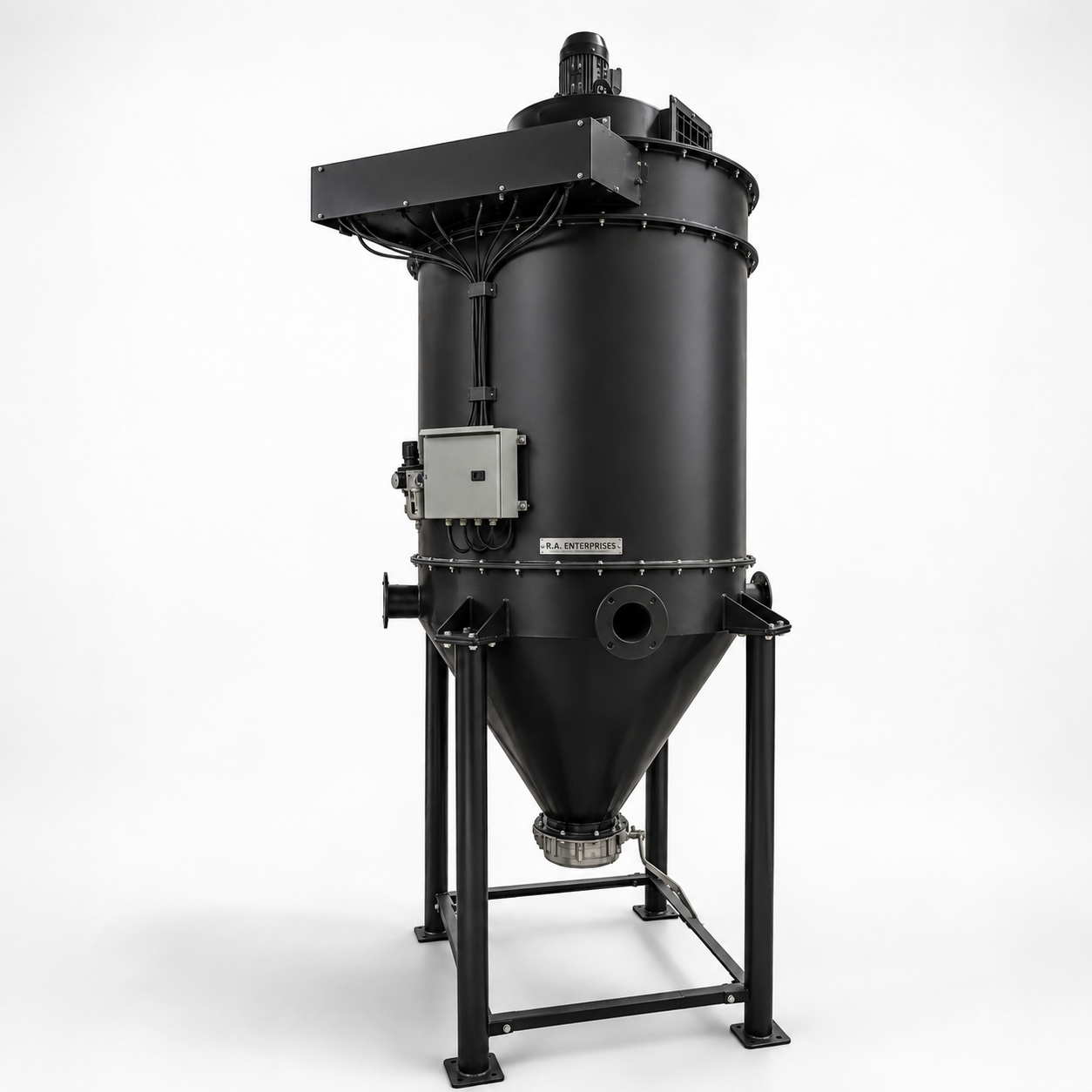 reverse air jet dust collector for cement silo with blower